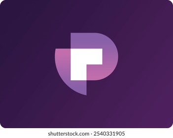 A sleek, contemporary logo featuring a stylized 'P' with clean lines and dynamic curves. Perfect for tech, startups, and creative brands, this design embodies innovation and professionalism