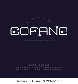 Um logotipo vetorial moderno e contemporâneo para a Gofane, adequado para empresas de tecnologia e provedores de serviços digitais.
