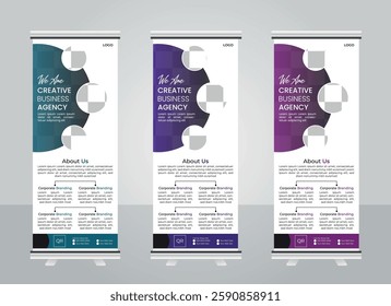 Sleek Corporate Roll-Up Banner Template