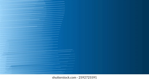 A sleek dark blue abstract background with wave lines and smooth gradients. The dynamic design and subtle transitions create a visually appealing and versatile backdrop for various creative projects.