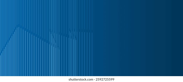 A sleek dark blue abstract background with wave lines and smooth gradients. The dynamic design and subtle transitions create a visually appealing and versatile backdrop for various creative projects.