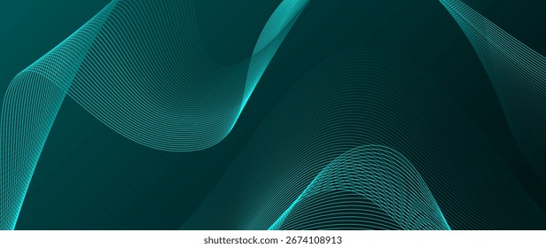 Fondo abstracto ondulado oscuro elegante, ideal para la tecnología moderna, juegos y temas de diseño profesional.