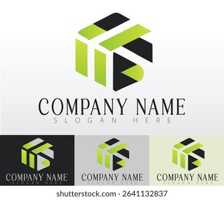 A sleek design concept for a logo template aimed at strong brand identity.