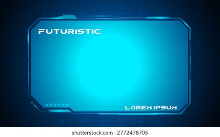 Sleek Digital Display Frame for Modern Tech Interface Design