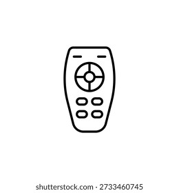Elegante icono de contorno de control remoto digital para moderno