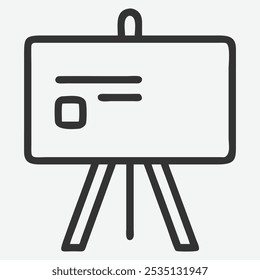 Elegante icono de disco de línea de arte, diseño minimalista y moderno