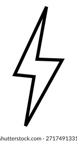Icono de relámpago elegante y dinámico, perfecto para proyectos de Diseño gráfico audaces y llamativos.