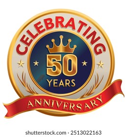 Un Vector de logotipo de aniversario elegante y editable perfecto para la marca, promociones de eventos o diseños de celebración. Fácilmente personalizable para varios proyectos como invitaciones, Anuncios y materiales corporativos.