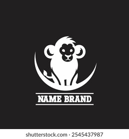 Um logotipo animal elegante e elegante com linhas limpas e detalhes minimalistas, incorporando sofisticação e apelo intemporal