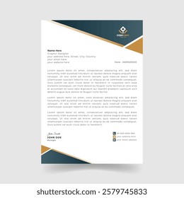 Sleek and Elegant Letterhead Template Design