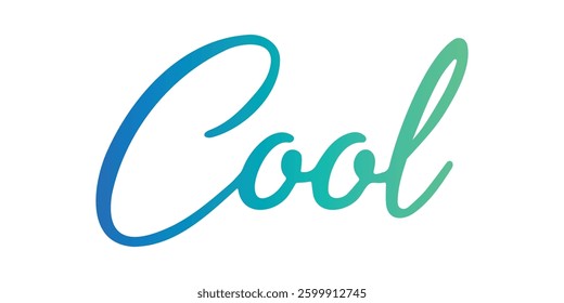 Sleek elegant serif typography featuring the word 'Cool' in a refined and trendy design, perfect for stylish prints, modern branding, or chic artwork.