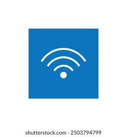 A sleek, flat illustration of a Wi-Fi vector icon, representing communication and connectivity. Features a wireless signal symbol, ideal for modern router technology. Free to use.