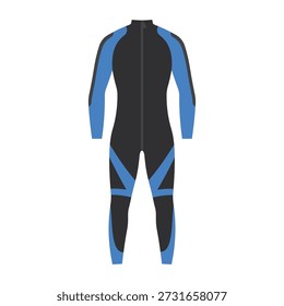 Traje de neopreno elegante y ajustado ideal para deportes acuáticos y aventuras de buceo.