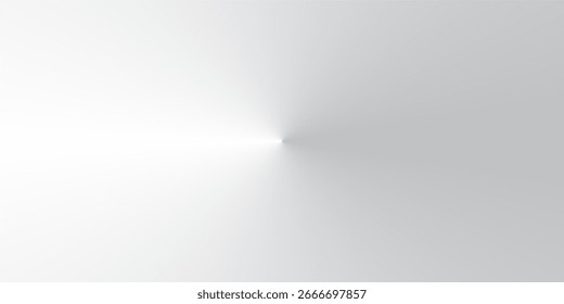 A sleek, futuristic background featuring a sharp, conical gradient radiating from a bright white point, creating a 3D illusion of a polished metal cone or a pinpoint of light.