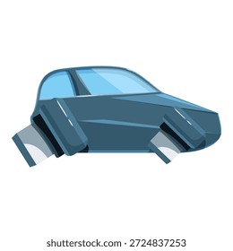 Coche volador elegante y futurista que vuela sin esfuerzo, mostrando tecnología de transporte innovadora