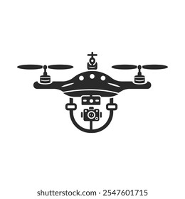 Un logotipo elegante y futurista para una marca de cámaras de drones, que incorpora Formas abstractas o una silueta de drones para reflejar la innovación, la precisión y la tecnología avanzada.