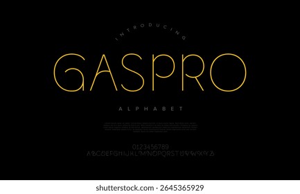 Sleek and futuristic monoline font with geometric forms and minimalist style, great for digital and tech themes
