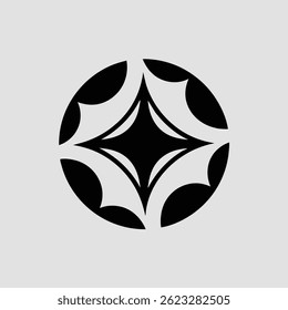 Sleek Futuristic Spa Logo Design with Abstract Minimal Symbol