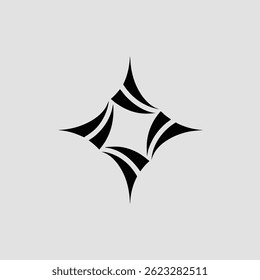 Sleek Futuristic Spa Logo Design with Abstract Minimal Symbol
