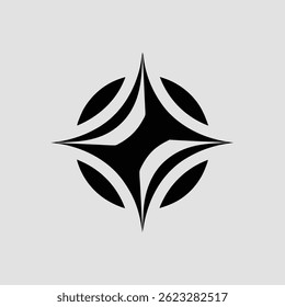 Sleek Futuristic Spa Logo Design with Abstract Minimal Symbol