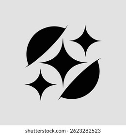 Sleek Futuristic Spa Logo Design with Abstract Minimal Symbol