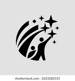 Sleek Futuristic Spa Logo Design with Abstract Minimal Symbol