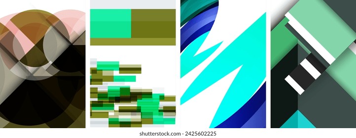 Fondos abstractos geométricos elegantes compuestos de círculos, líneas y triángulos, exudando sofisticación minimalista para papel pintado, tarjeta de visita, cubierta, póster, banner, folleto, encabezado, sitio web