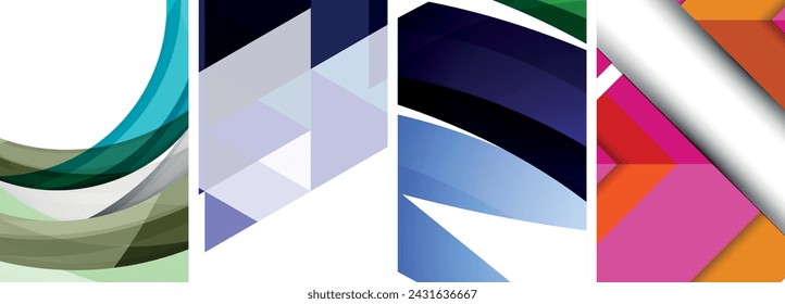 Fondos abstractos geométricos elegantes compuestos de círculos, líneas y triángulos, exudando sofisticación minimalista para papel pintado, tarjeta de visita, cubierta, póster, banner, folleto, encabezado, sitio web