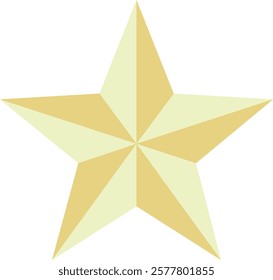 A sleek gold star design symbolizing achievement, success, and excellence, radiating elegance and prestige.