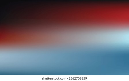 A sleek gradient blending deep red, soft white, and cool blue shades, creating a smooth, dynamic abstract background. Ideal for digital art and modern designs