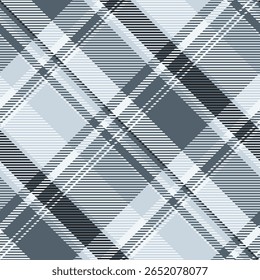 Elegante padrão de xadrez em tons de cinza.  Design geométrico moderno com linhas de interseção e sombreamento sutil. Ideal para têxteis, fundos de site ou marca elegante.