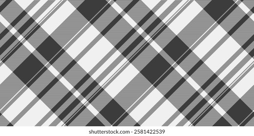 Sleek grayscale plaid pattern.  Perfect for modern textile designs, website backgrounds, or stylish stationery.  Clean lines and a sophisticated aesthetic.