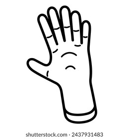 Sleek hand outline icon in scalable vector format.