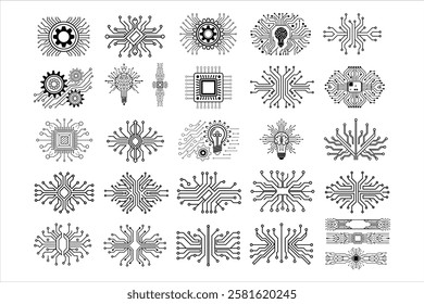 A sleek, high-tech circuit board background with futuristic digital elements. Perfect for technology, innovation, and AI themes. Ideal for posters, websites, and presentations.
