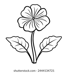 Sleek hydrangea icon vector, ideal for floral-themed projects. Simple elegance.