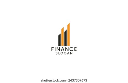 Sleek icon symbolizing financial expertise, reliability, and growth in a contemporary vector illustration logo design.