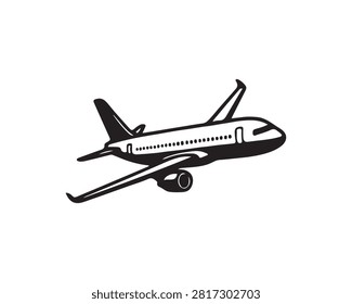 Sleek jet airliner soaring above clouds.