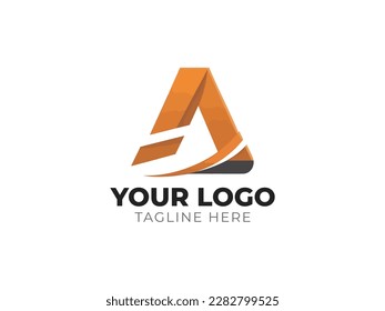 Sleek Letter A Logo Vector Design Template
