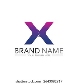 Sleek Letter X Logo Concept for Innovation, Tech, and Business Branding