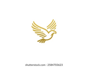 A sleek line-style logo of an eagle, symbolizing strength, freedom, and precision.