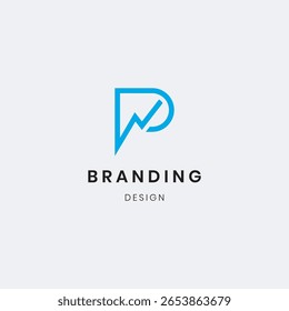 Ein elegantes Logo-Design des Buchstabens "P", das Stärke, Professionalität und Leidenschaft repräsentiert. Ideal für Fotografie, persönliche Markendarstellung oder Veröffentlichung.