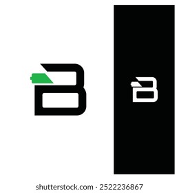 A sleek logo featuring the letter "B" integrated with a battery icon