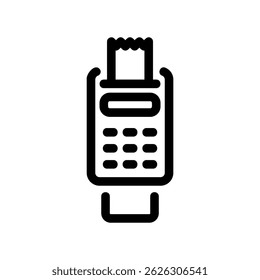 Sleek Machine Processing Card with Printed Slip in Monochrome