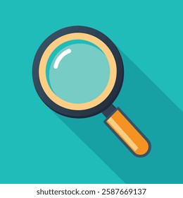 Sleek Magnifying Glass Icon Adobe Illustrator Artwork