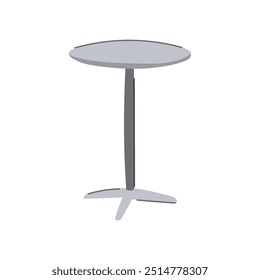 sleek metal table cartoon. durable contemporary, minimalist decor, home office sleek metal table sign. isolated symbol vector illustration