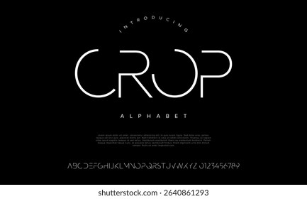 Sleek and minimal futuristic font designed for tech brands, user interfaces, and digital displays