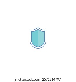 A sleek and minimal shield icon, symbolizing protection and security, perfect for defense branding, apps, and digital safety designs.