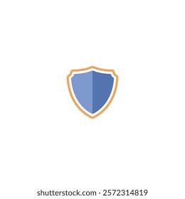 A sleek and minimal shield icon, symbolizing protection and security, perfect for defense branding, apps, and digital safety designs.