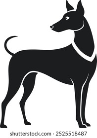 Sleek and minimalist dog logo design, ideal for modern pet stores, veterinary services, and dog training centers. Fully editable and scalable for various branding purposes.