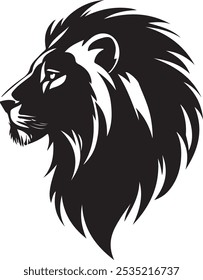 The sleek and minimalist lion face icon is in side view and is designed i. This simple yet powerful vector illustration is perfect for logos, branding, animal-themed projects, and minimalist design. 